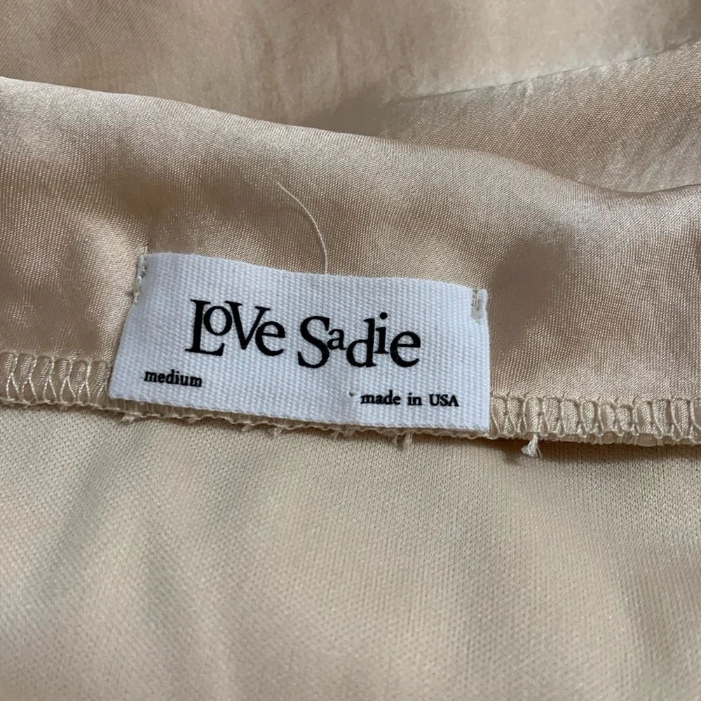 Love Sadie champagne satin maxi skirt - Picture 6 of 6